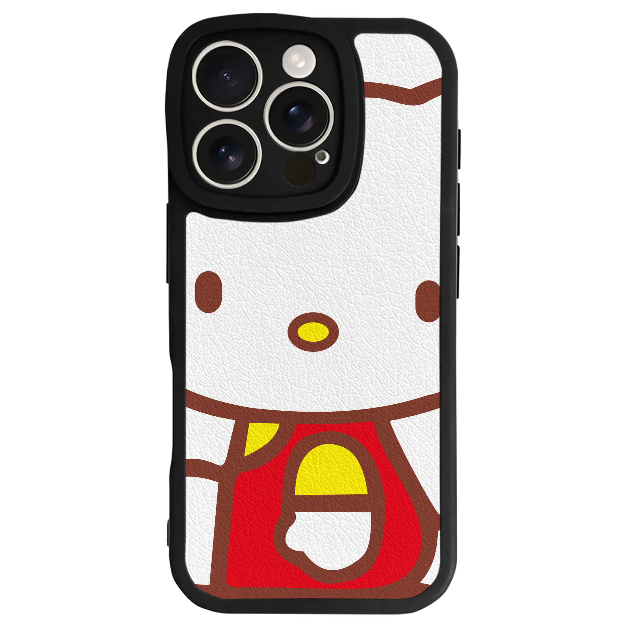 （画像用） Hello Kitty ハローキティ 【iPhone 16シリーズ対応】シリコンスマホケース（レザー調） 材質：シリコン